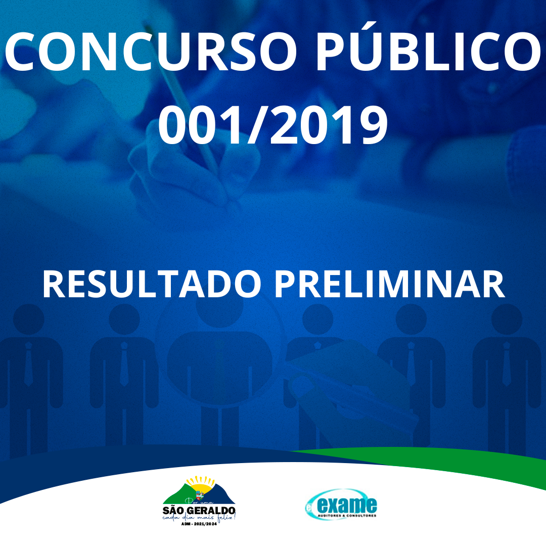 Prefeitura Municipal de São Geraldo - CONCURSO PÚBLICO 001/2019
